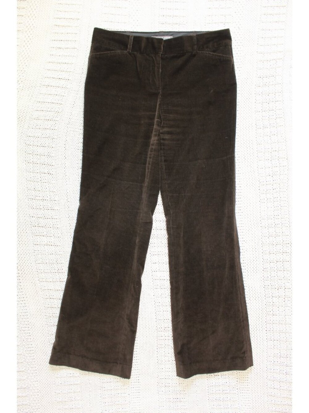 VTG Saks Fifth Avenue Madison fit Brown Corduroy Women Pants Size 4P bootcut Y2K